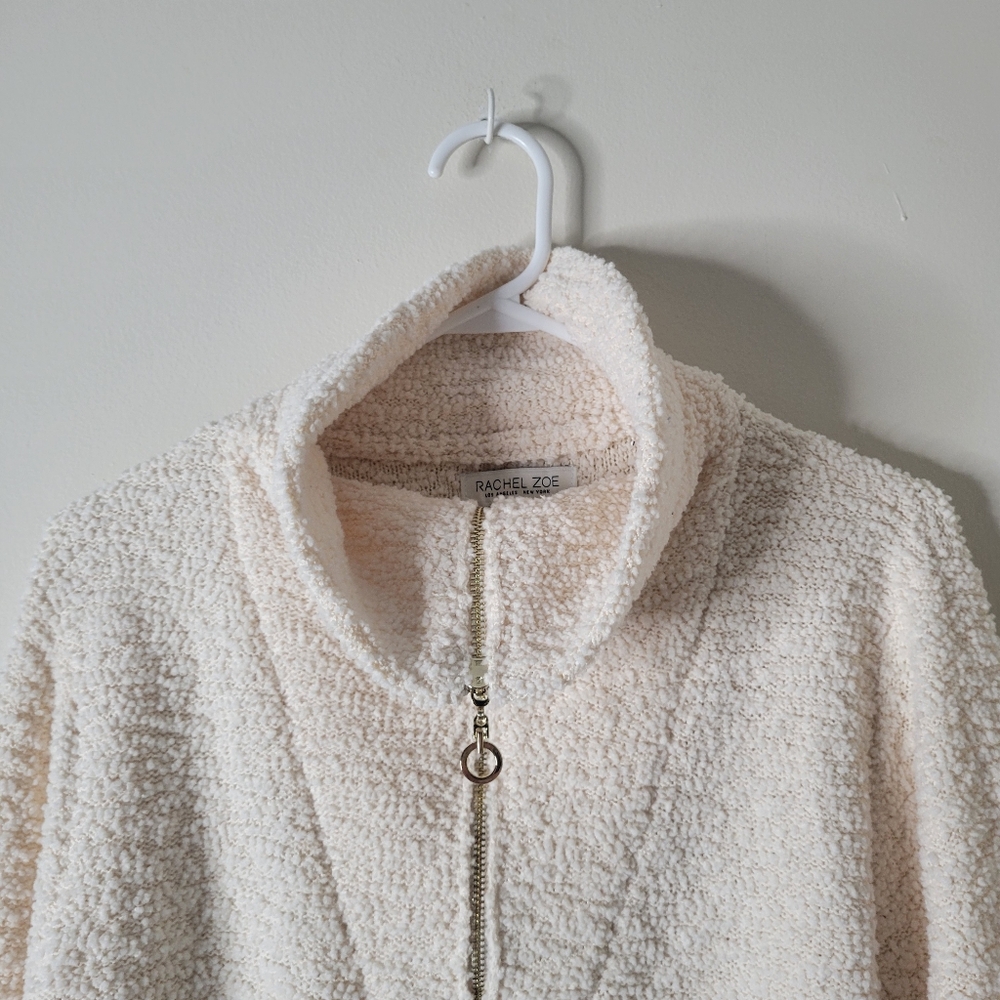 Rachel Zoe Cream Sherpa Pullover - Picture 4 of 7